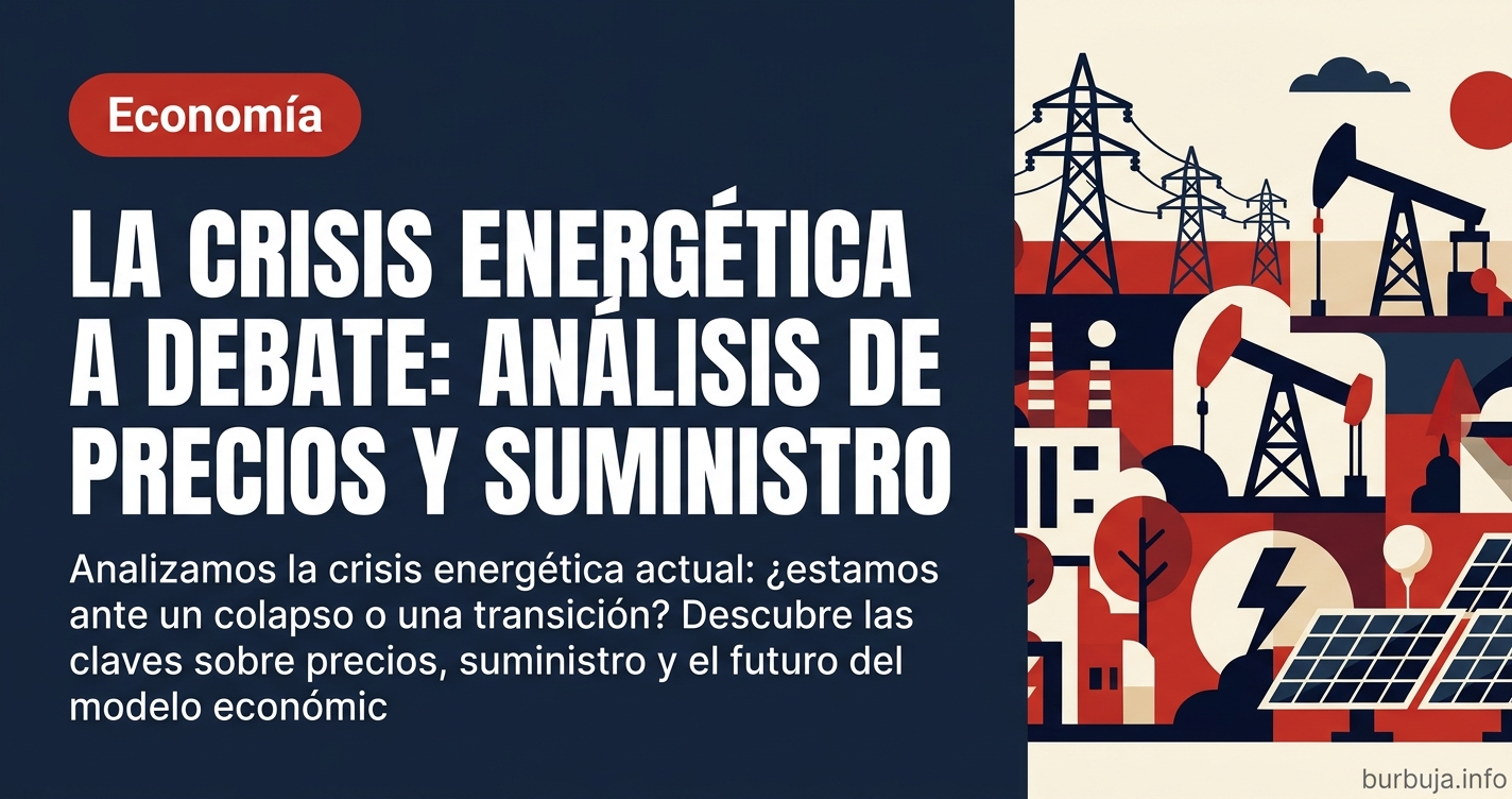 Analizamos la crisis energética actual: ¿estamos ante un colapso o una transición? Descubre las claves sobre precios, suminis