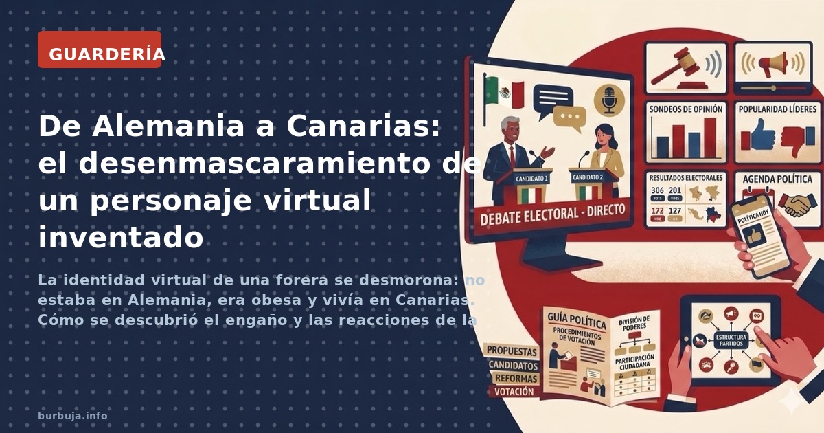 La identidad virtual de una forera se desmorona: no estaba en Alemania, era obesa y vivía en Canarias. Cómo se descubrió el e