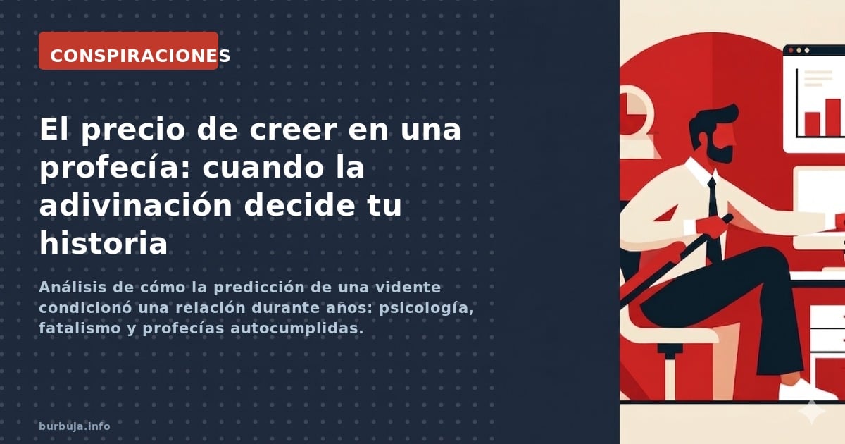 Análisis de cómo la predicción de una vidente condicionó una relación durante años: psicología, fatalismo y profecías autocum