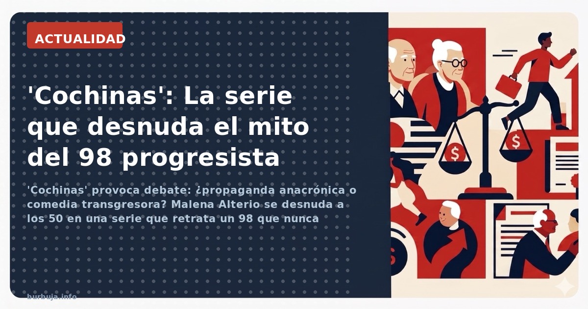 'Cochinas' provoca debate: ¿propaganda anacrónica o comedia transgresora? Malena Alterio se desnuda a los 50 en una serie que