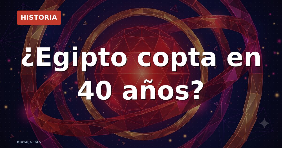 ¿Egipto copta en 40 años? El cálculo que lo sugiere