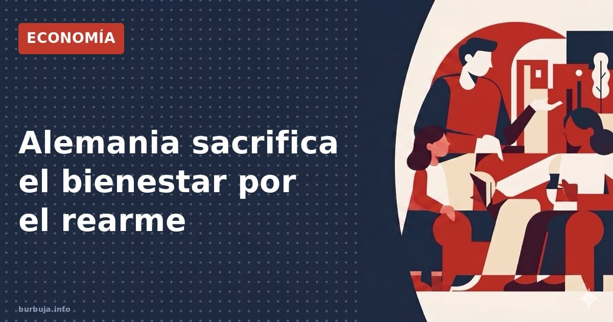 Alemania sacrifica el bienestar por el rearme