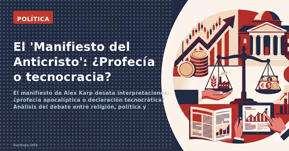 El manifiesto de Alex Karp desata interpretaciones: ¿profecía apocalíptica o declaración tecnocrática? Análisis del debate en