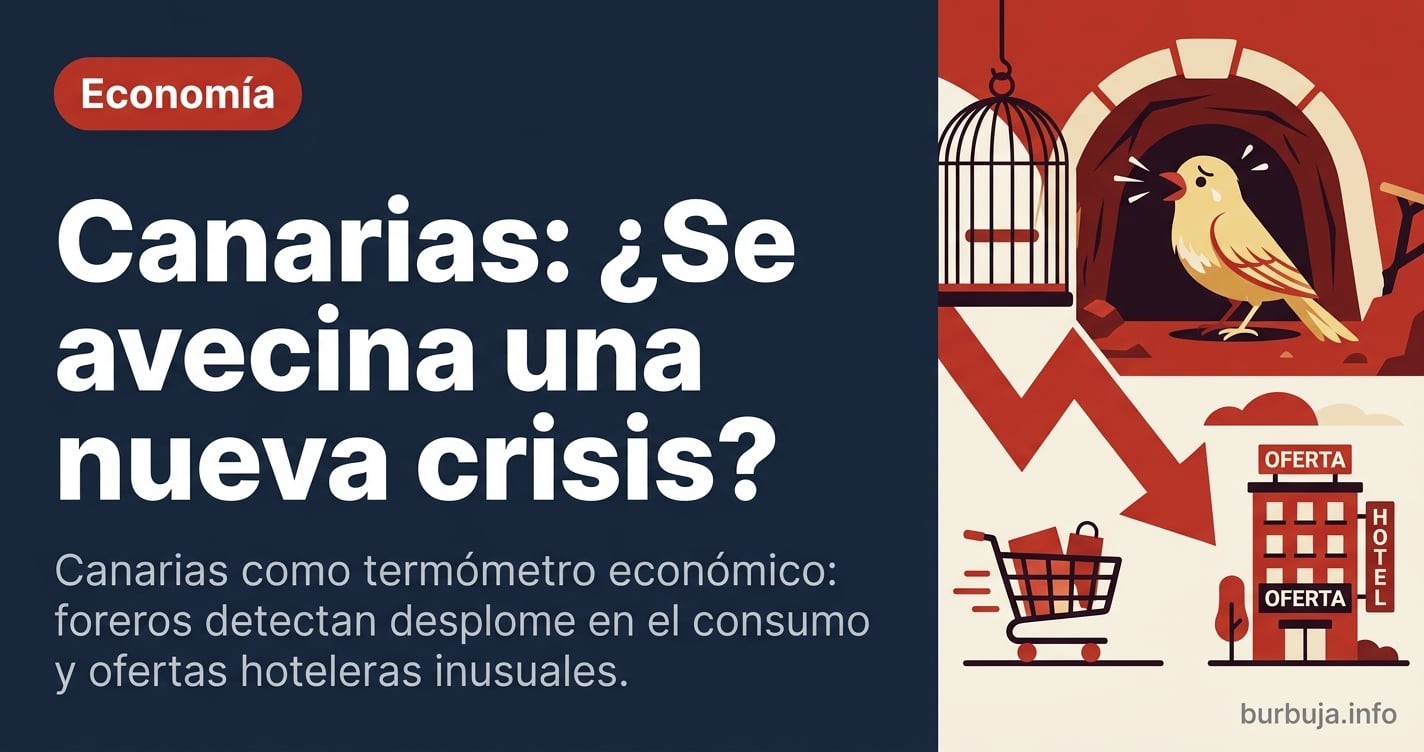 Canarias como termómetro económico: foreros detectan desplome en el consumo y ofertas hoteleras inusuales. ¿Se avecina una nu