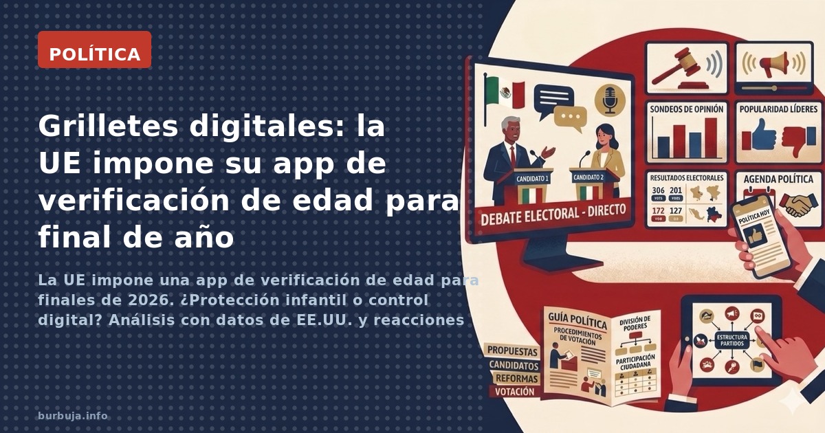 La UE impone una app de verificación de edad para finales de 2026. ¿Protección infantil o control digital? Análisis con datos