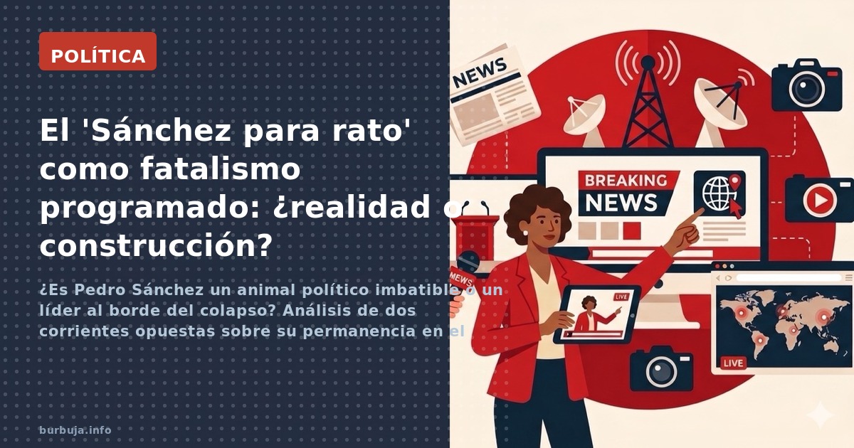 ¿Es Pedro Sánchez un animal político imbatible o un líder al borde del colapso? Análisis de dos corrientes opuestas sobre su 