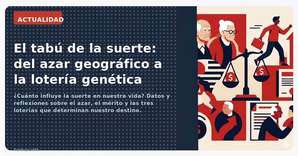 ¿Cuánto influye la suerte en nuestra vida? Datos y reflexiones sobre el azar, el mérito y las tres loterías que determinan nu