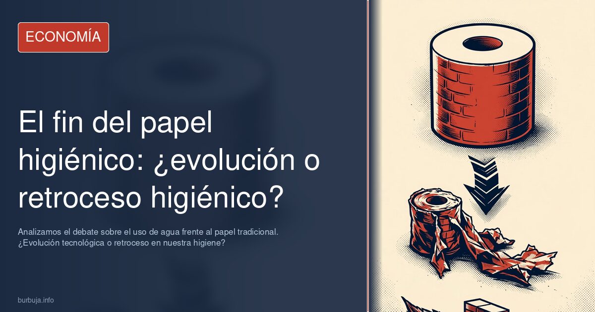 ¿El fin del papel higiénico? Analizamos el debate sobre el uso de agua frente al papel tradicional. ¿Evolución tecnológica o 