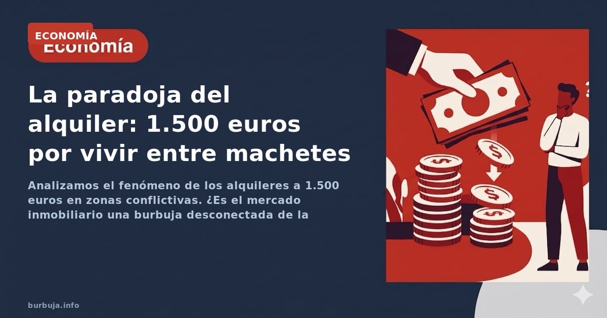 Analizamos el fenómeno de los alquileres a 1.500 euros en zonas conflictivas. ¿Es el mercado inmobiliario una burbuja descone