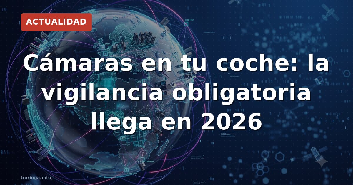 Cámaras en tu coche: la vigilancia obligatoria llega en 2026