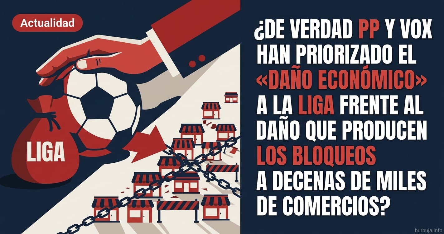Analizamos en el foro si PP y Vox priorizan el daño económico a la liga frente a los bloqueos que sufren miles de comercios l