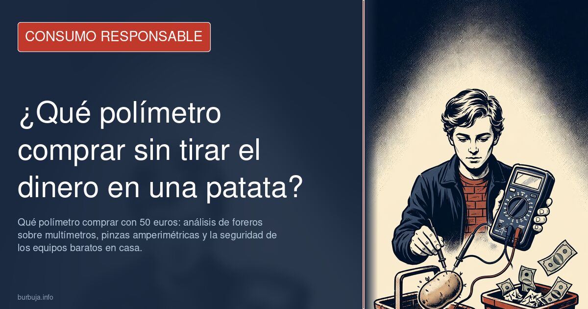 Qué polímetro comprar con 50 euros: análisis de foreros sobre multímetros, pinzas amperimétricas y la seguridad de los equipo
