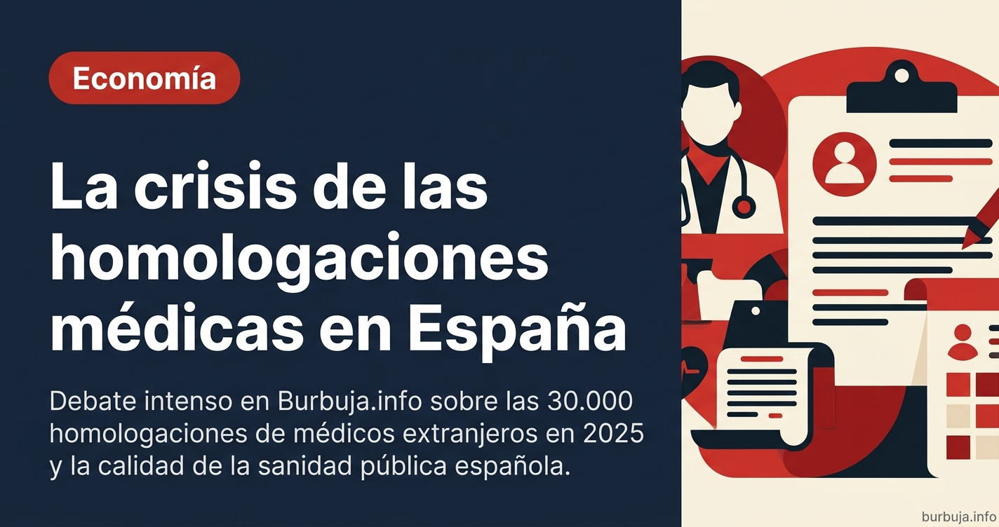 Debate intenso en Burbuja.info sobre las 30.000 homologaciones de médicos extranjeros en 2025 y la calidad de la sanidad públ
