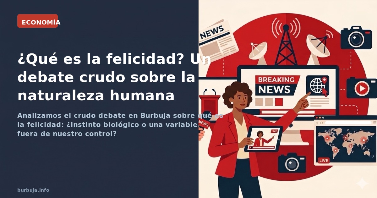 Analizamos el crudo debate en Burbuja sobre qué es la felicidad: ¿instinto biológico o una variable fuera de nuestro control?
