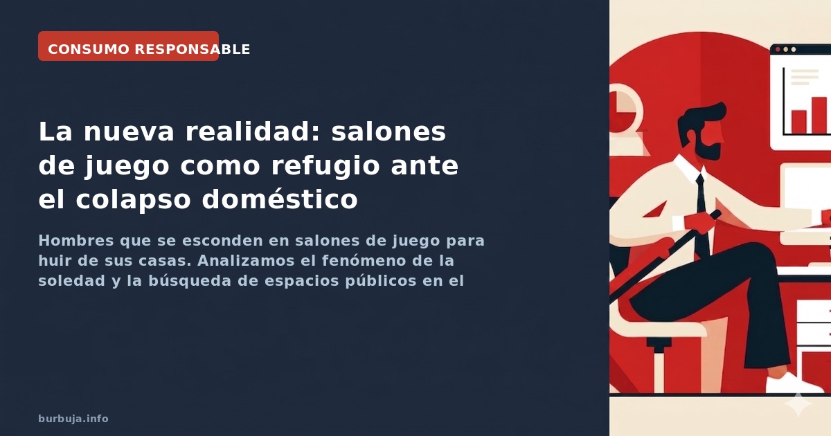 Hombres que se esconden en salones de juego para huir de sus casas. Analizamos el fenómeno de la soledad y la búsqueda de esp