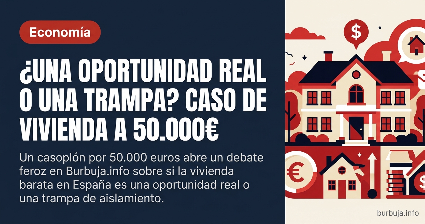Un casoplón por 50.000 euros abre un debate feroz en Burbuja.info sobre si la vivienda barata en España es una oportunidad re