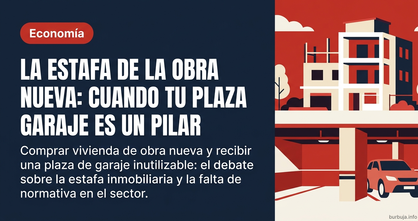 Comprar vivienda de obra nueva y recibir una plaza de garaje inutilizable: el debate sobre la estafa inmobiliaria y la falta 