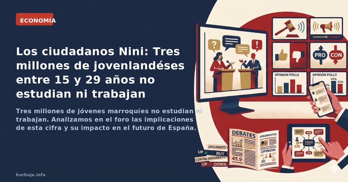 Tres millones de jóvenes marroquíes no estudian ni trabajan. Analizamos en el foro las implicaciones de esta cifra y su impac