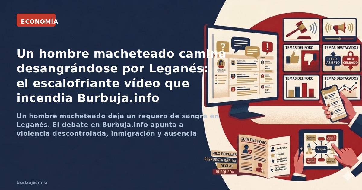 Un hombre macheteado deja un reguero de sangre en Leganés. El debate en Burbuja.info apunta a violencia descontrolada, inmigr