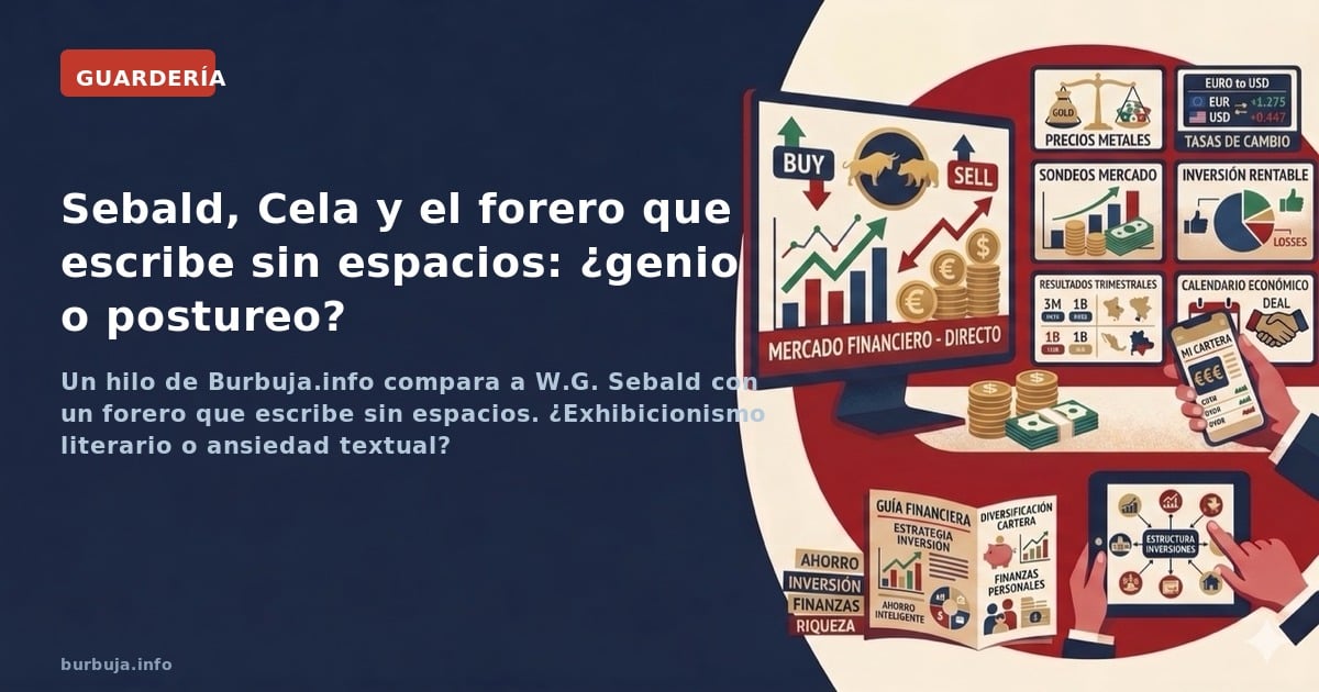 Se creía muy especial, entonces W.G. Sebald - Austerlitz