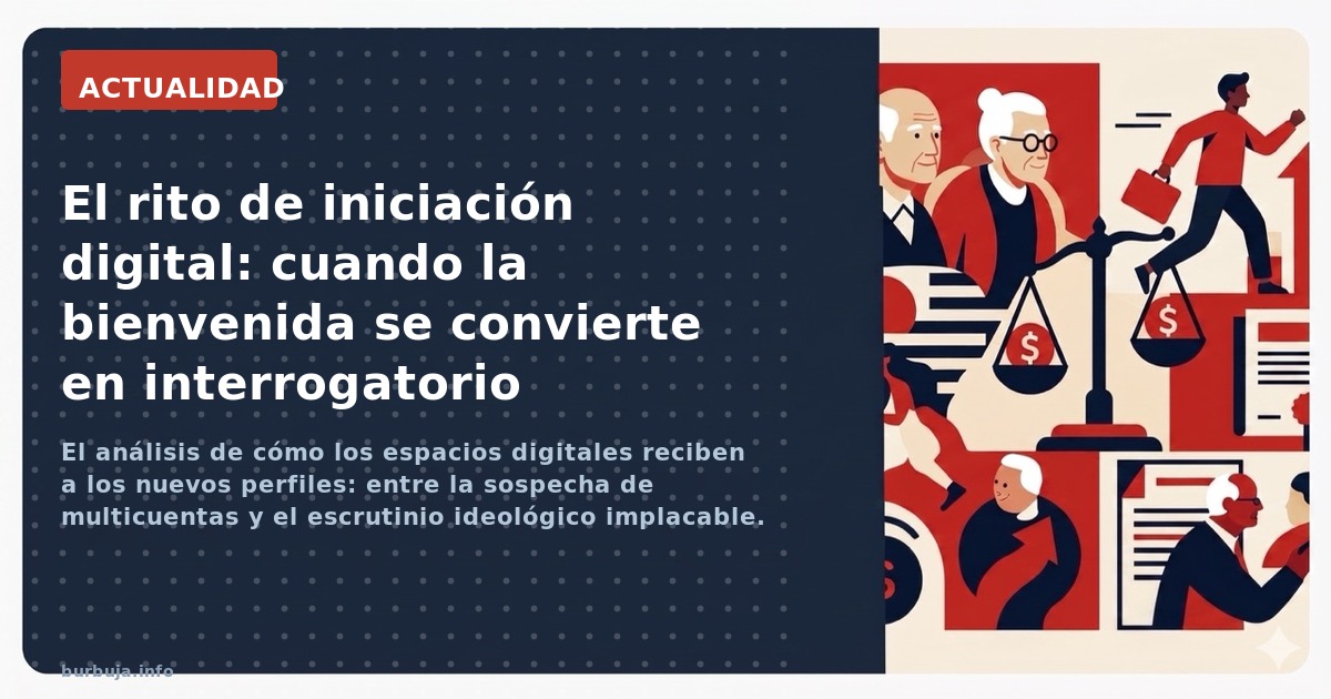 El análisis de cómo los espacios digitales reciben a los nuevos perfiles: entre la sospecha de multicuentas y el escrutinio i