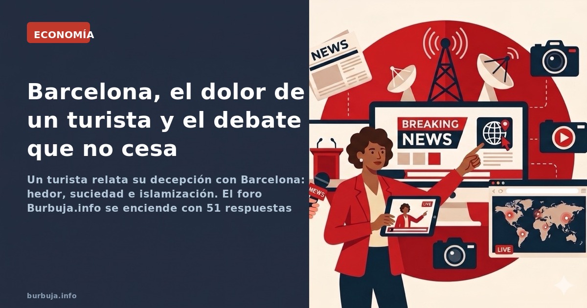 Un turista relata su decepción con Barcelona: hedor, suciedad e islamización. El foro Burbuja.info se enciende con 51 respues