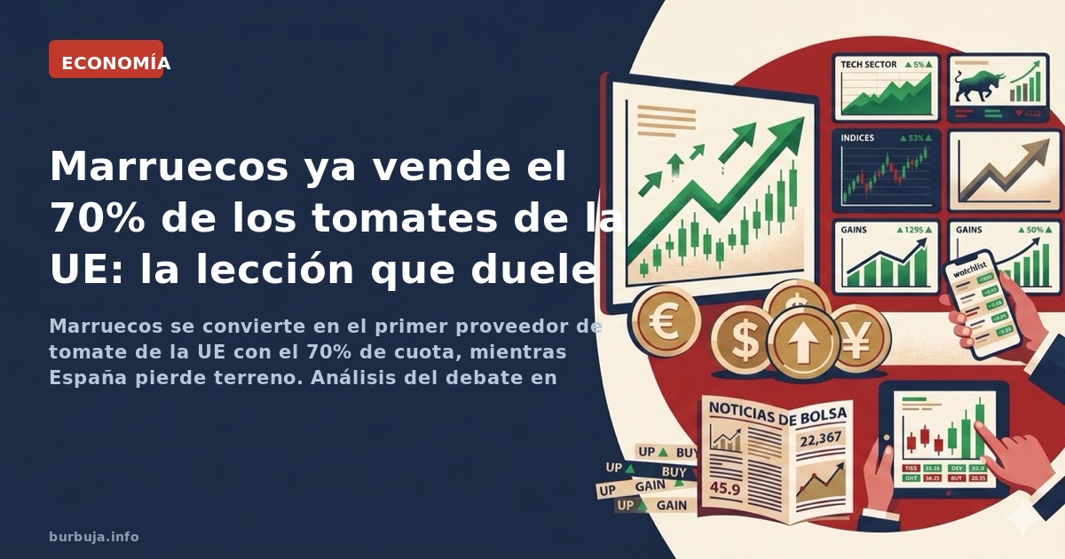 Marruecos se convierte en el primer proveedor de tomate de la UE con el 70% de cuota, mientras España pierde terreno. Análisi