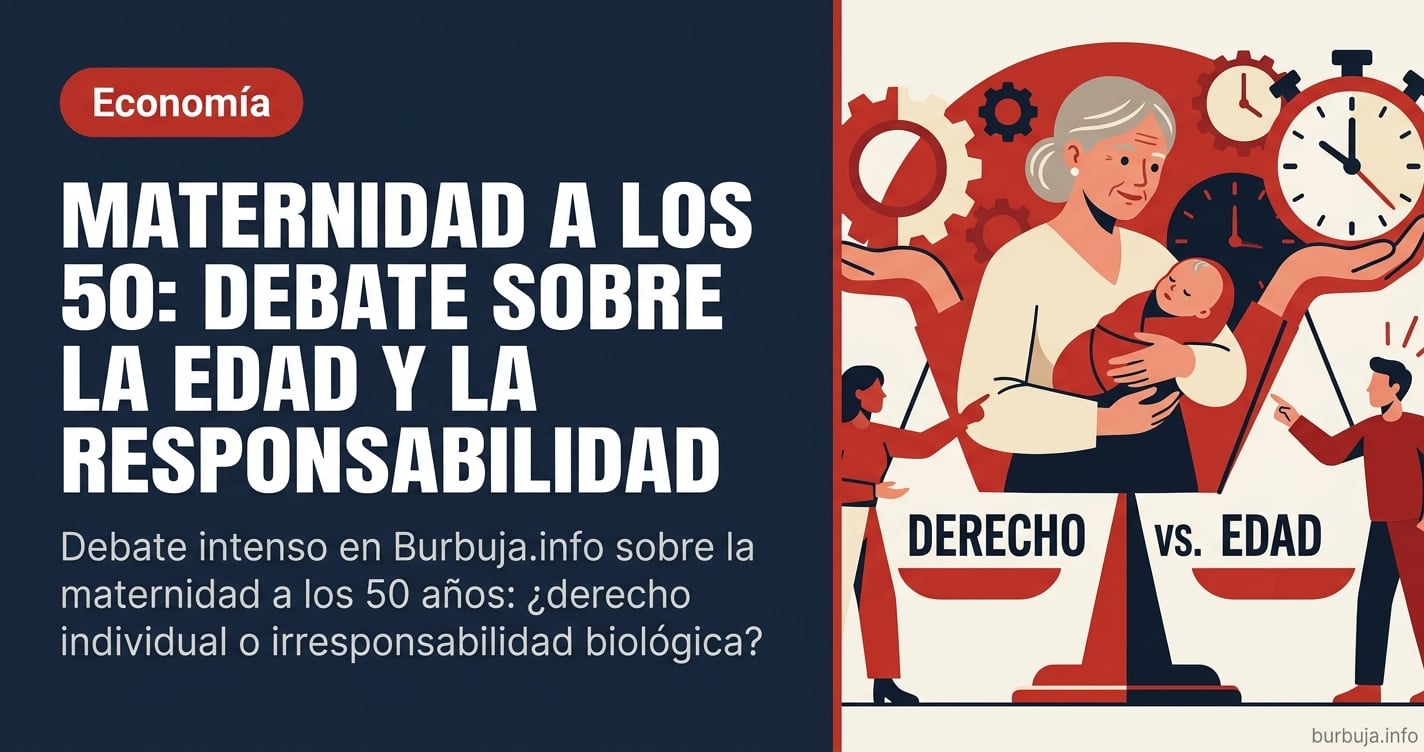 Debate intenso en Burbuja.info sobre la maternidad a los 50 años: ¿derecho individual o irresponsabilidad biológica?