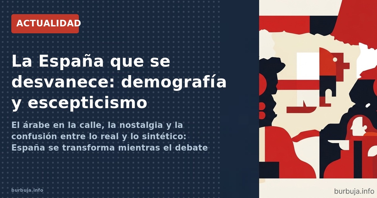 El árabe en la calle, la nostalgia y la confusión entre lo real y lo sintético: España se transforma mientras el debate públi