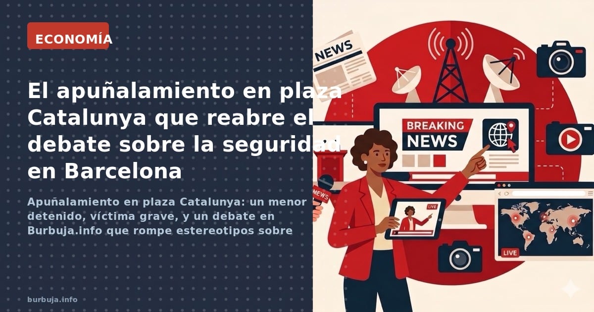 Apuñalamiento en plaza Catalunya: un menor detenido, víctima grave, y un debate en Burbuja.info que rompe estereotipos sobre 