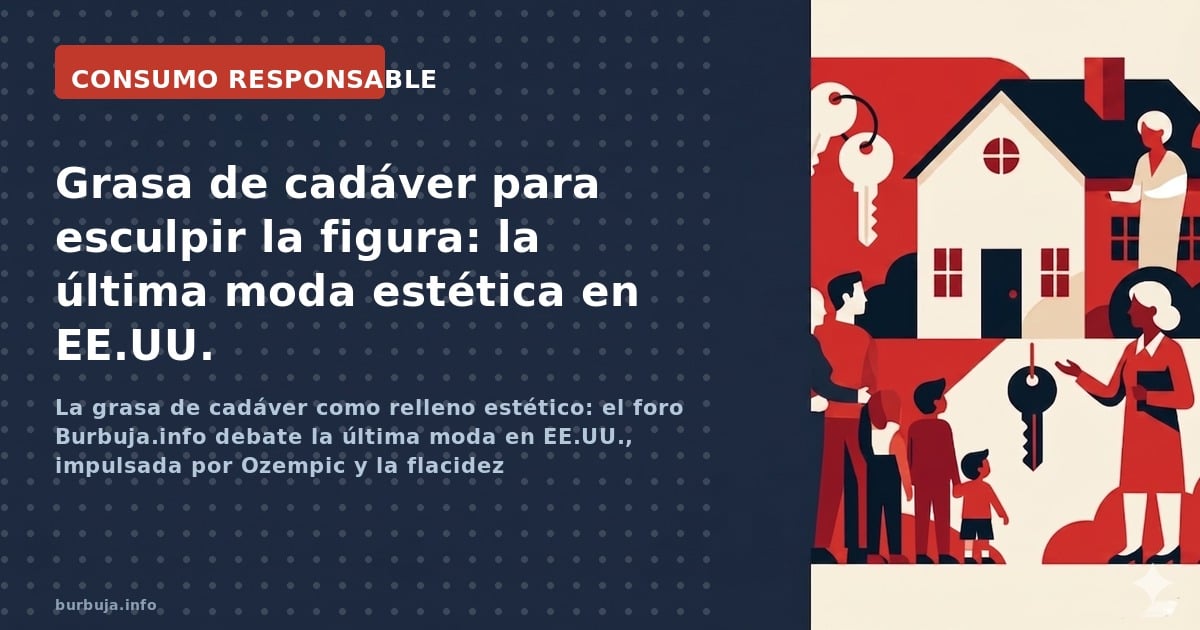 La grasa de cadáver como relleno estético: el foro Burbuja.info debate la última moda en EE.UU., impulsada por Ozempic y la f
