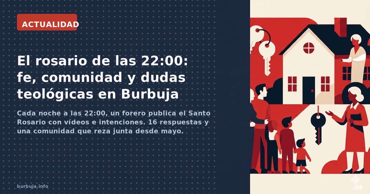 Cada noche a las 22:00, un forero publica el Santo Rosario con vídeos e intenciones. 16 respuestas y una comunidad que reza j