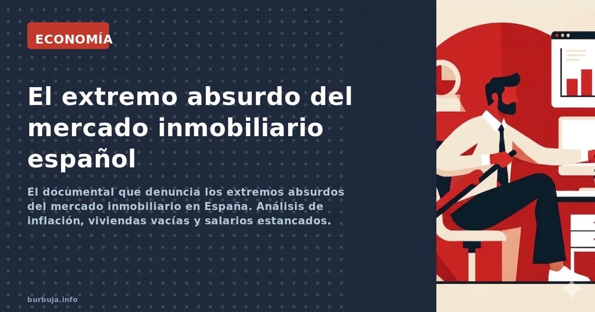 El documental que denuncia los extremos absurdos del mercado inmobiliario en España. Análisis de inflación, viviendas vacías 