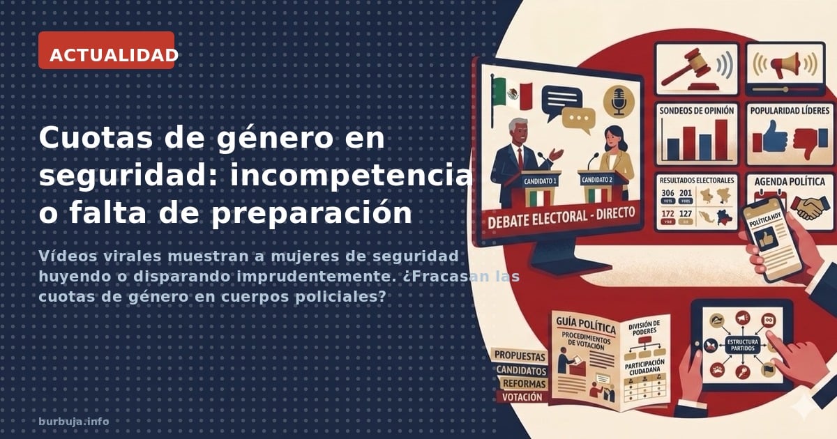 Vídeos virales muestran a mujeres de seguridad huyendo o disparando imprudentemente. ¿Fracasan las cuotas de género en cuerpo