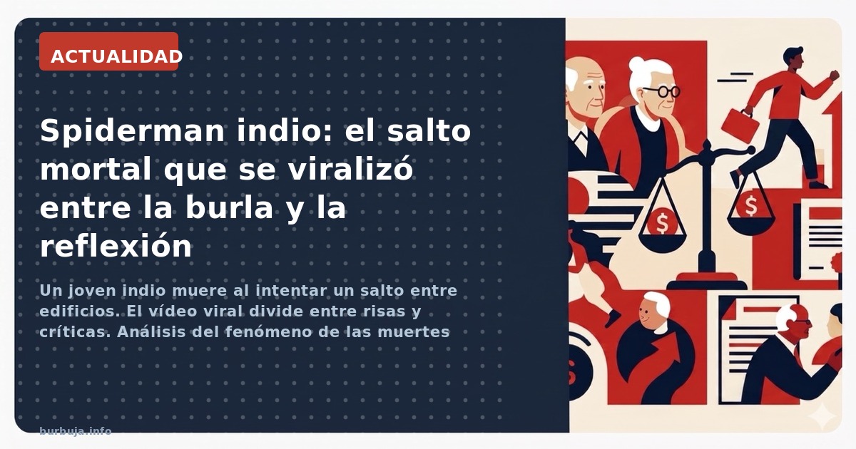 Un joven indio muere al intentar un salto entre edificios. El vídeo viral divide entre risas y críticas. Análisis del fenómen