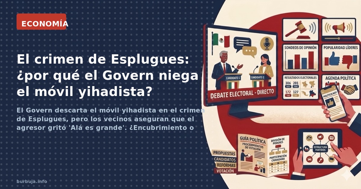El Govern descarta el móvil yihadista en el crimen de Esplugues, pero los vecinos aseguran que el agresor gritó 'Alá es grand