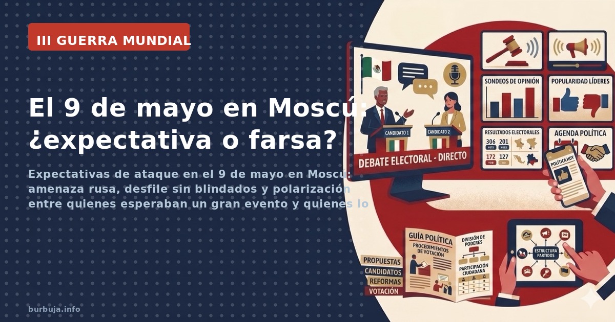 Expectativas de ataque en el 9 de mayo en Moscú: amenaza rusa, desfile sin blindados y polarización entre quienes esperaban u