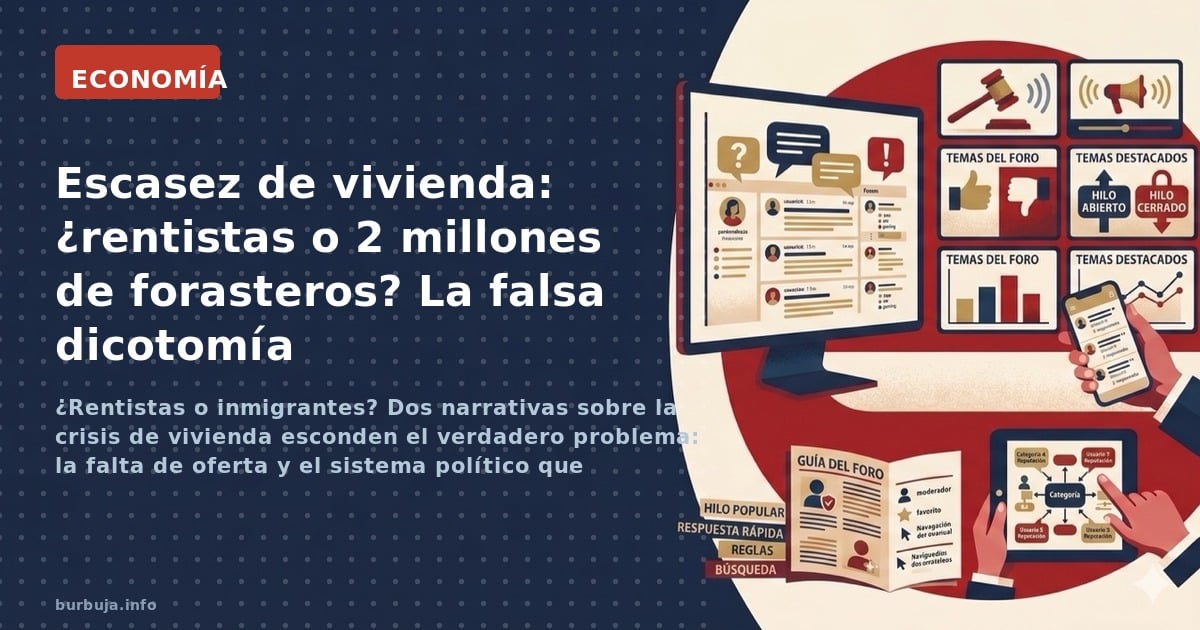 ¿Rentistas o inmigrantes? Dos narrativas sobre la crisis de vivienda esconden el verdadero problema: la falta de oferta y el 