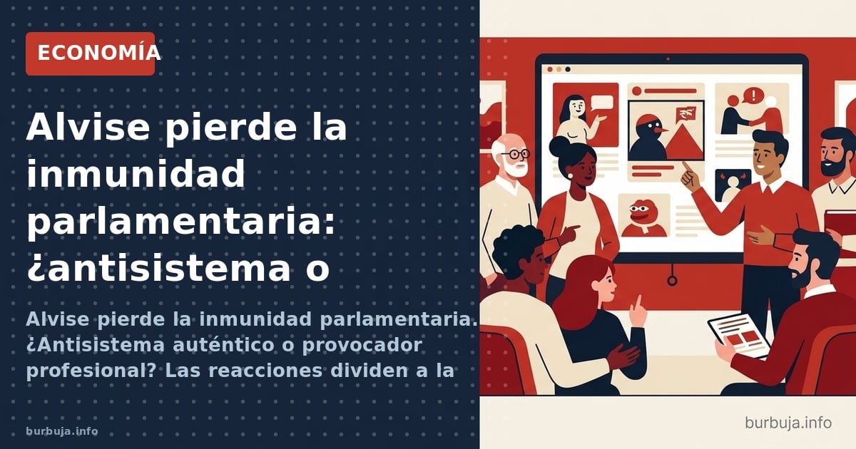 Alvise pierde la inmunidad parlamentaria. ¿Antisistema auténtico o provocador profesional? Las reacciones dividen a la opinió