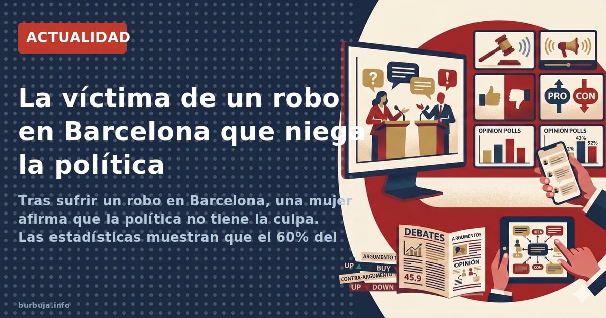 Robo en Barcelona: el debate que enciende las redes