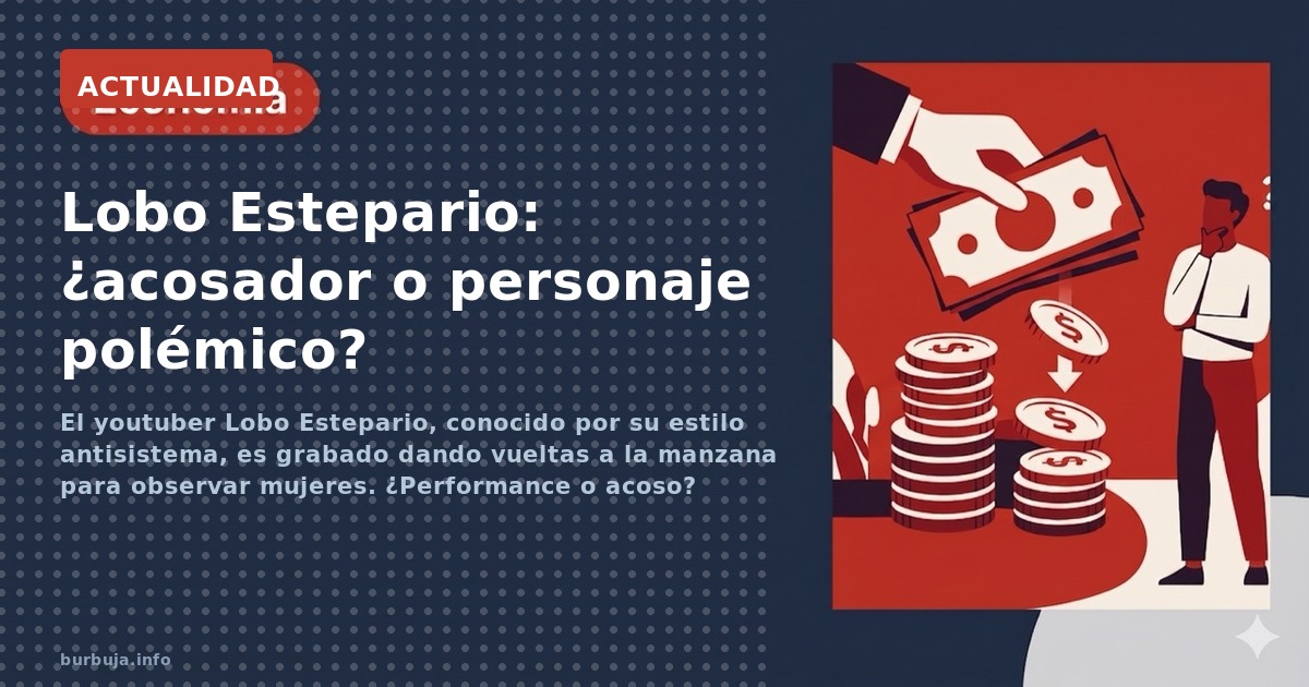 El youtuber Lobo Estepario, conocido por su estilo antisistema, es grabado dando vueltas a la manzana para observar mujeres. 