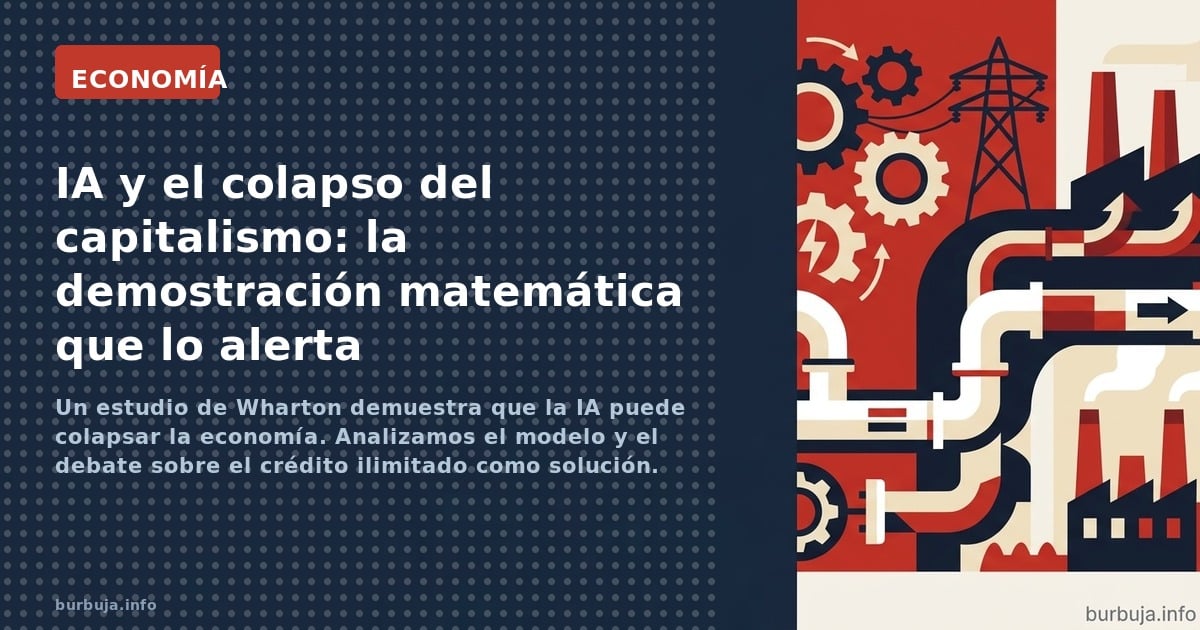 Un estudio de Wharton demuestra que la IA puede colapsar la economía. Analizamos el modelo y el debate sobre el crédito ilimi