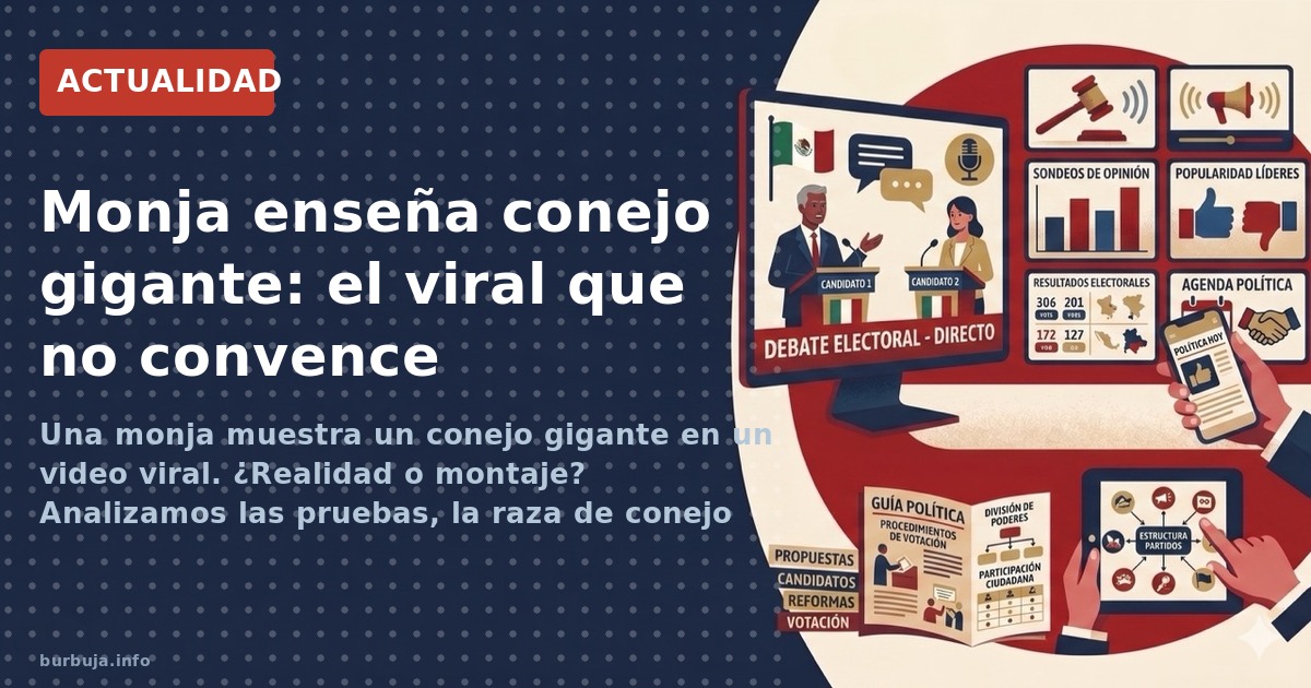 Una monja muestra un conejo gigante en un video viral. ¿Realidad o montaje? Analizamos las pruebas, la raza de conejo gigante