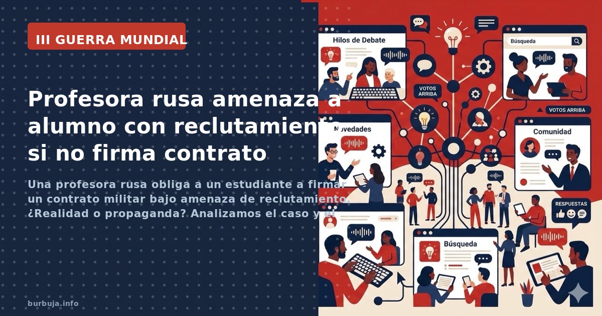 Una profesora rusa obliga a un estudiante a firmar un contrato militar bajo amenaza de reclutamiento. ¿Realidad o propaganda?