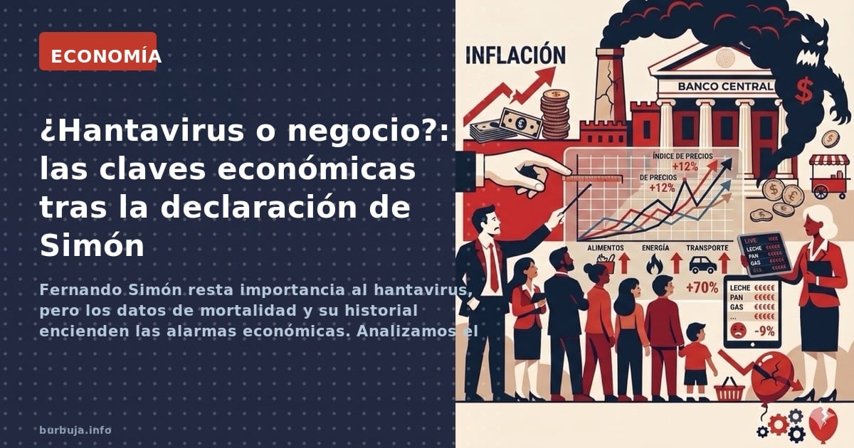 Fernando Simón resta importancia al hantavirus, pero los datos de mortalidad y su historial encienden las alarmas económicas.