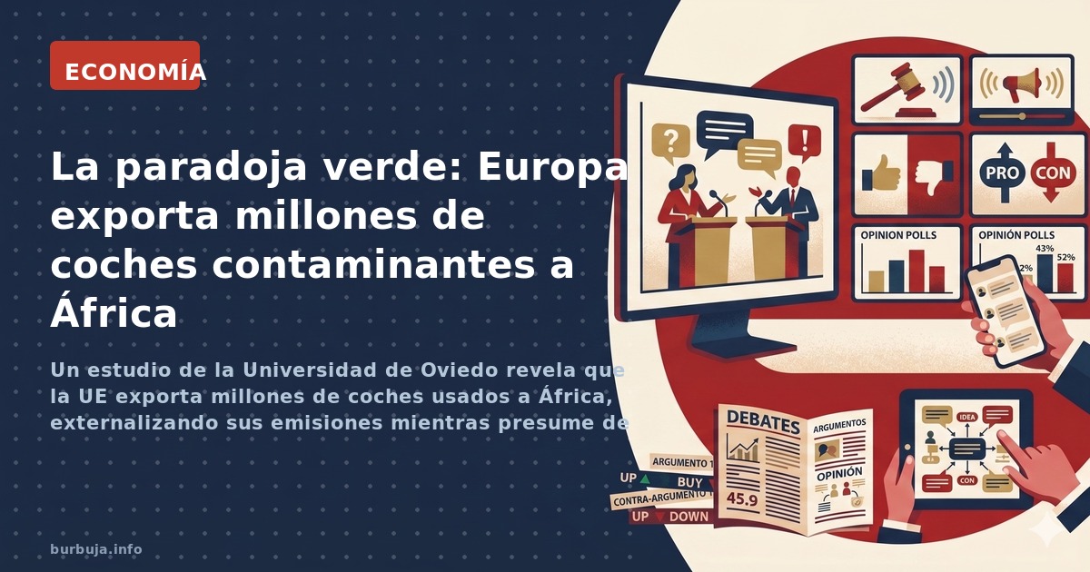 Un estudio de la Universidad de Oviedo revela que la UE exporta millones de coches usados a África, externalizando sus emisio