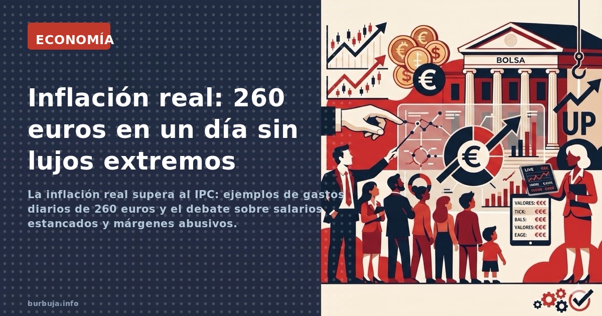 La inflación real supera al IPC: ejemplos de gastos diarios de 260 euros y el debate sobre salarios estancados y márgenes abu