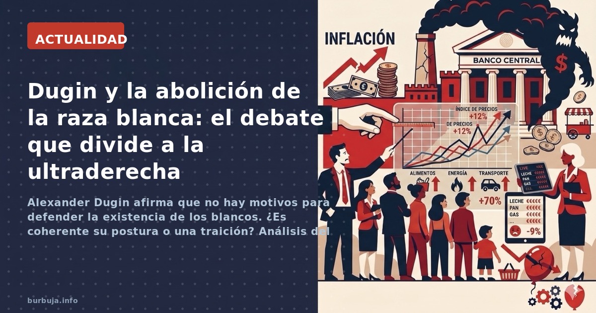 Alexander Dugin afirma que no hay motivos para defender la existencia de los blancos. ¿Es coherente su postura o una traición