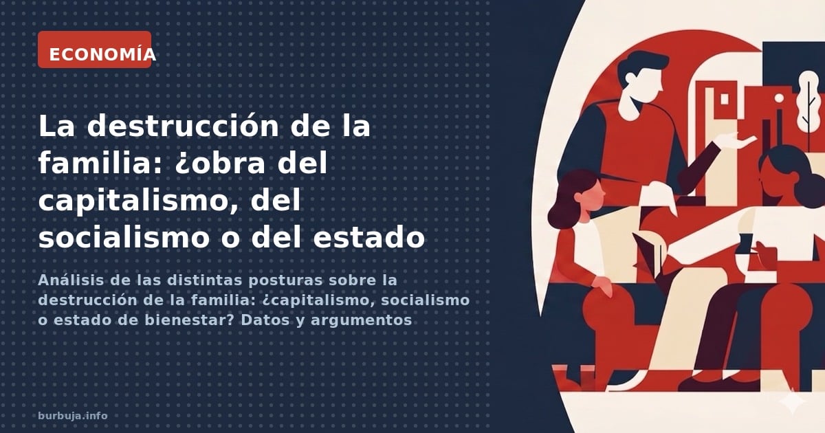 Análisis de las distintas posturas sobre la destrucción de la familia: ¿capitalismo, socialismo o estado de bienestar? Datos 