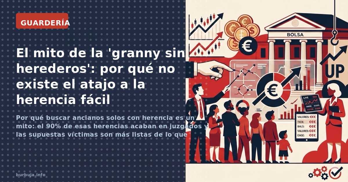 Por qué buscar ancianos solos con herencia es un mito: el 90% de esas herencias acaban en juzgados y las supuestas víctimas s